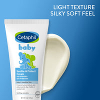 Thumbnail for Cetaphil Baby Soothe & Protect Cream with Allantoin Skin Protectant, 6 oz, Prevents Dry, chaffed or Cracked Skin, Baby Cream moisturizes for 24 Hours, Non-Greasy (Packaging May Vary)