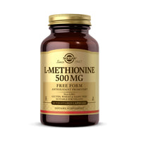 Thumbnail for Solgar LMethionine 500 mg Vegetable Capsules Antioxidant Promoter Supports Fat Metabolism Vegan Gluten Free Dairy Free Kosher Servings, 90 Count