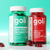 Thumbnail for Goli Pre Pro Postbiotic Gummies - Worlds First 3-in-1 Formula with DE111 Probiotics, XOS Prebiotics, MCC1849 Postbiotics - Vegan, Non-GMO, Gluten-Free