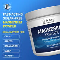 Thumbnail for Dr. Berg Magnesium Glycinate Powder for Sleep, Relaxation, & Stress Relief - Raspberry & Lemon Flavor (50 Servings) Magnesium Powder - Ideal for Bedtime Support & Calming