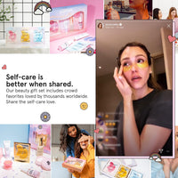 Thumbnail for grace & stella Award Winning Skin Care Set - Birthday Gifts for Her, Travel Size Toiletries with Eye Masks, Hyaluronic Acid Serum, Lip Balm & More, Gift Baskets for Women, Vegan Cruelty-Free Self Care