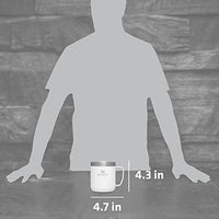 Thumbnail for STANLEY Stay-Hot Camp Mug 12 oz | Press Fit Drink Through Lid | Cup for Coffee, Tea and Drinks | Insulated Stainless Steel Coffee Mug | BPA-Free | Polar