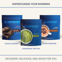 Thumbnail for Blueprint Bryan Johnson Matcha Powder – Ceremonial Grade Japanese Matcha – Green Tea for Energy & Focus – Natural Caffeine, Antioxidant-Rich – 30mg L-Theanine- 30 Servings