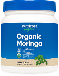 Thumbnail for Nutricost Organic Moringa Powder 1LB (16oz) - Gluten Free, Non-GMO, Vegetarian Friendly