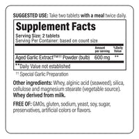 Thumbnail for Kyolic Aged Garlic Extract Formula 100, Cardiovascular Health*, 200 Tablets.