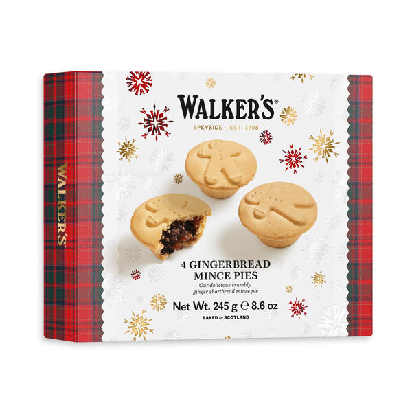 Image 1 of Walker’s Gingerbread Mince Pies - 4 Count (8.6 oz)- Holiday Treats and Desserts from Scotland