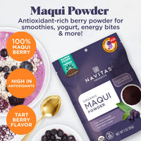 Thumbnail for Navitas Organics Maqui Powder, 3 oz. Pouch, 17 Servings â€” Organic, Non-GMO, Freeze-Dried, Gluten-Free