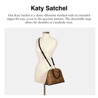 Thumbnail for COACH Katy Satchel, Khaki Black