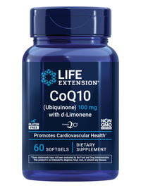 Thumbnail for Life Extension CoQ10 (Ubiquinone) with d-Limonene – Heart Health, Fight General Fatigue, Better Absorption – Gluten-Free, Non-GMO – 60 Softgels