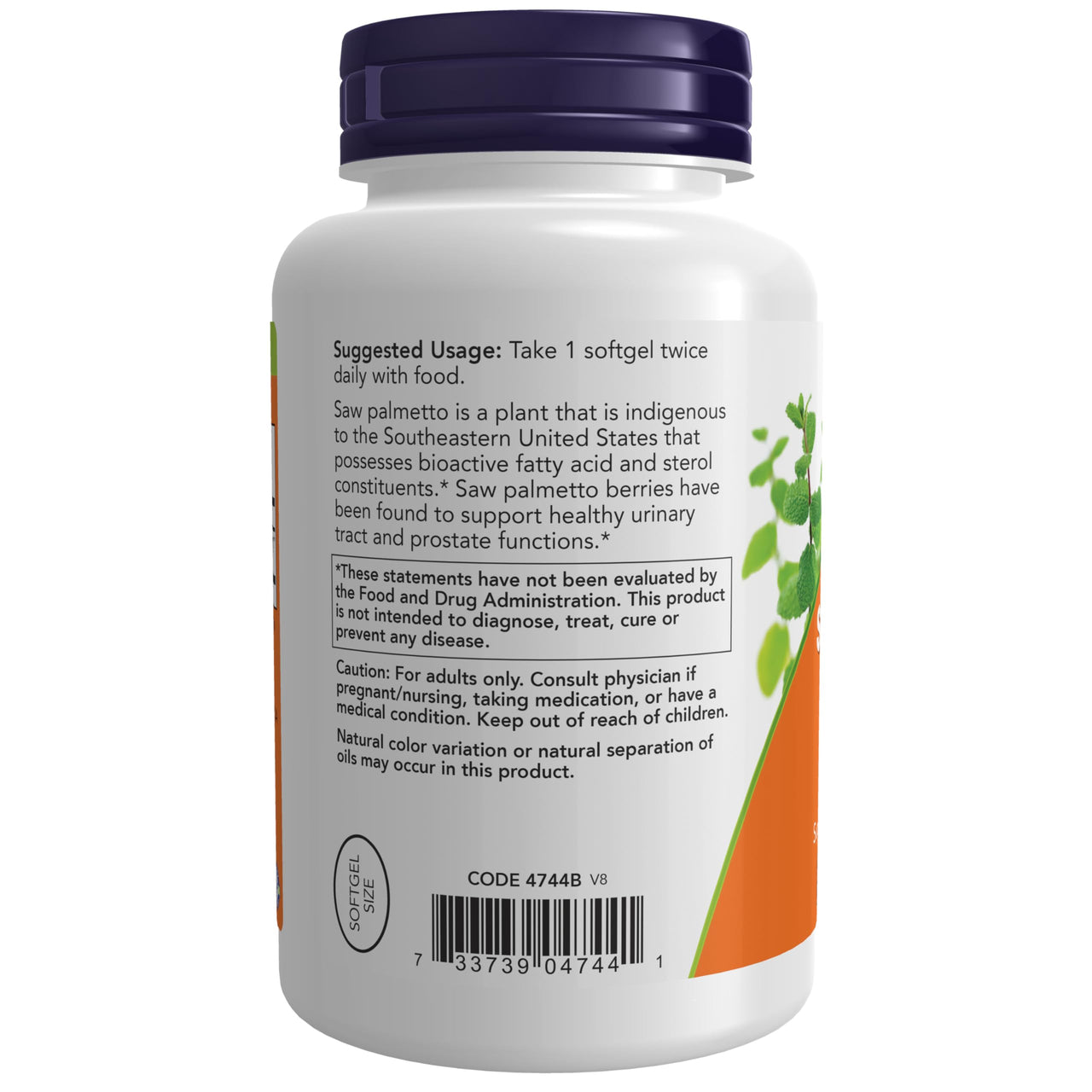 NOW Foods - Saw Palmetto Extract 160 mg. - 240 Softgels