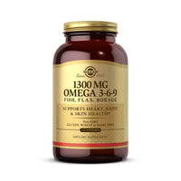 Thumbnail for Solgar 1300 mg Omega 3-6-9, 120 Softgels - Fish Oil Supplement - Support for Joint & Skin Health - Includes Flaxseed & Borage - Contains EPA & DHA Omega 3 Fatty Acids - 40 Servings