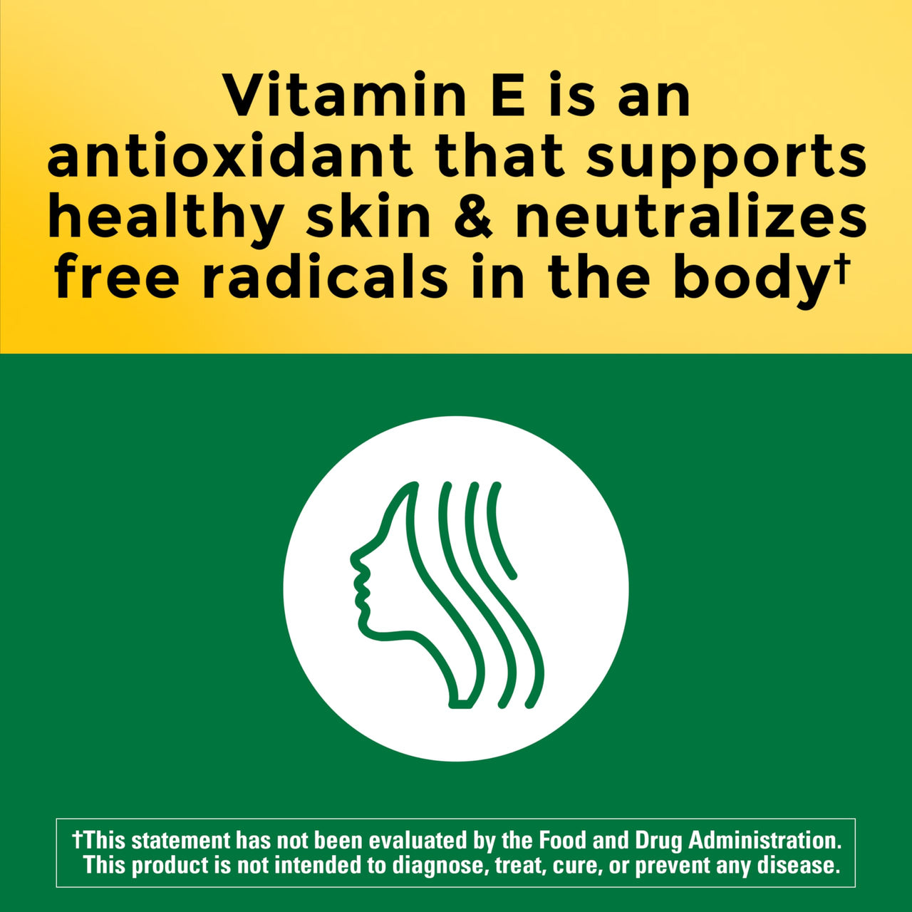 Nature Made Vitamin E 180 mg (400 IU) dl-Alpha, Dietary Supplement for Antioxidant and Skin Support, 100 Softgels, 100 Day Supply