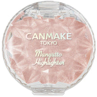 Thumbnail for CANMAKE - Munyutto Highlighter - Packed Powder Compact - 0.13oz (3.8g) (02 Rose Quartz)