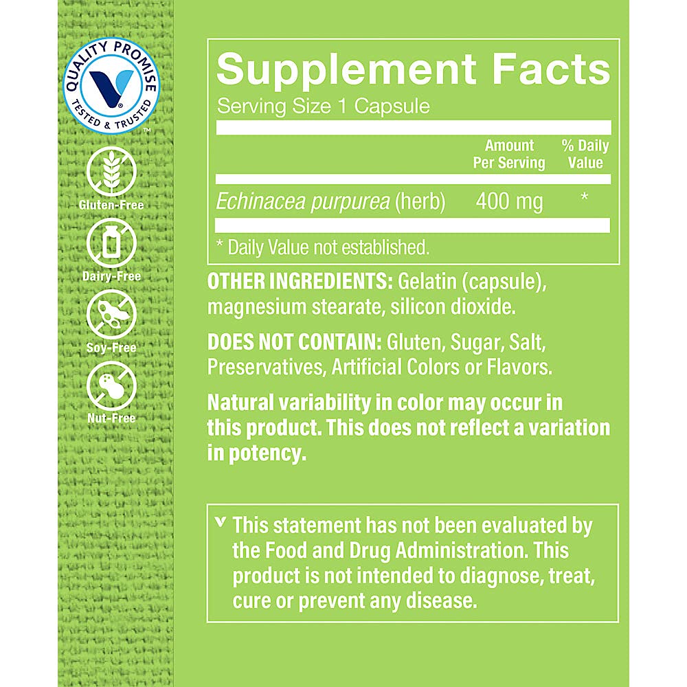 The Vitamin Shoppe Echinacea 400MG - Immune System Support, Seasonal Wellness & Respiratory Health (300 Capsules)