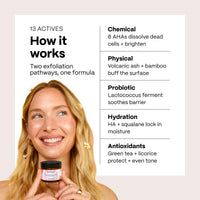 Thumbnail for Mad Hippie MicroDermabrasion Facial – Exfoliating Face Scrub with Probiotics + AHA Fruit Acid Complex, Light Citrus Scent, 2.1 Fl Oz