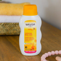 Thumbnail for Weleda Baby Calendula Comforting Body Lotion, Plant Rich Moisturizer with Calendula, Chamomile, Sweet Almond and Sesame Oils, 6.8 Fl Oz