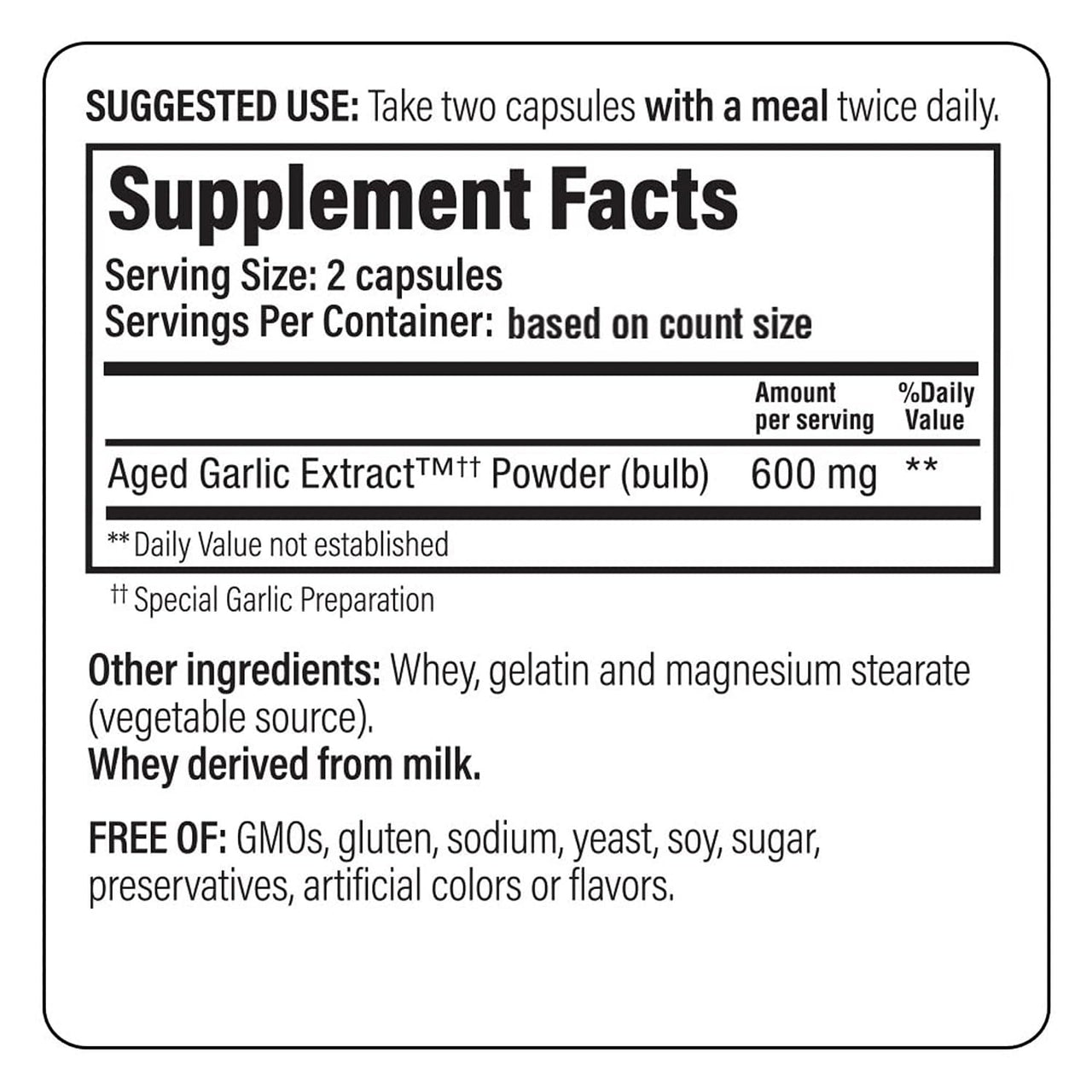 Kyolic Aged Garlic Extract Formula 100, Cardiovascular Health*, 100, Capsules.