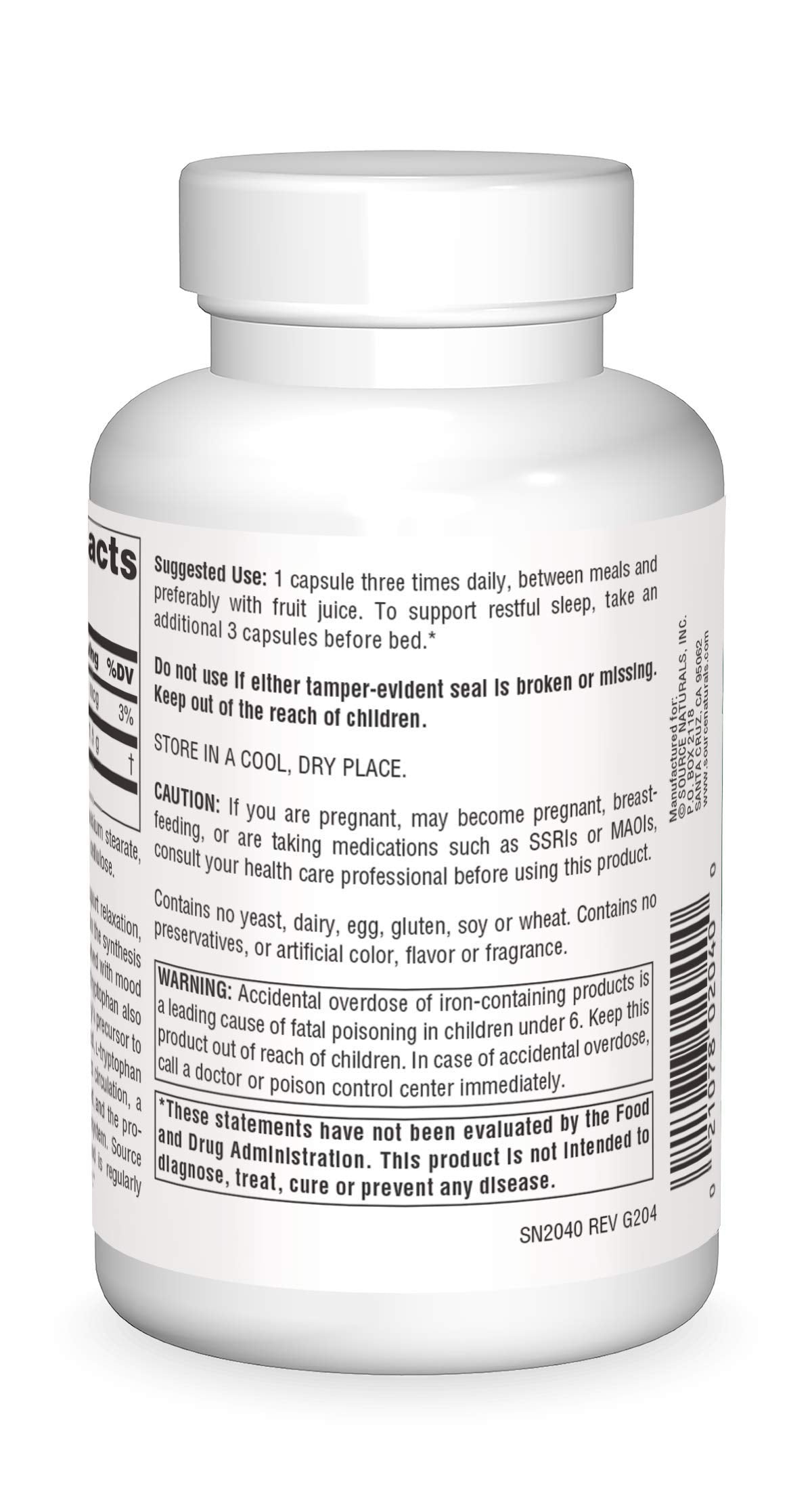 Source Naturals: L-Tryptophan, 500 mg 90 caps