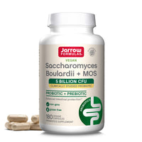 Thumbnail for Jarrow Formulas Saccharomyces Boulardii + MOS Probiotics for Digestive Health and Intestinal Tract Support - 5 Billion CFU Per Serving - 180 Delayed Release Caps - Probiotic + Prebiotic - 180 Servings