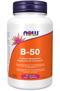 Thumbnail for NOW Vitamin B-50 mg,100 Veg Capsules