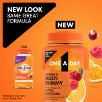 Thumbnail for One A Day Womens Multivitamin Gummy - Gummy Vitamins for Women with Biotin, Zinc, Folic Acid, Iodine Vitamin Gummies, Chewable Multivitamin, 80 Count (Packaging May Vary)