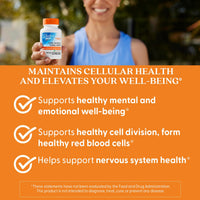 Thumbnail for Doctor's Best Fully Active Folate with Quatrefolic400 mcg, Healthy Mood, Memory, Circulation, Well-Being, 90 VC