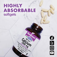 Thumbnail for Bluebonnet Nutrition Milk-Free Calcium 1,200 mg Plus Vitamin D3 400 IU - High Potency, Maximum Absorption Strong Healthy Bones & Immune Health Support Supplement, Gluten-Free, Dairy-Free, 120 Softgels