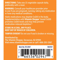 Thumbnail for The Vitamin Shoppe CoQ-10 100mg - Beneficial for Those Taking Statins – Supports Heart & Cellular Health and Healthy Energy Production, Essential Antioxidant – Once Daily (180 Capsules)