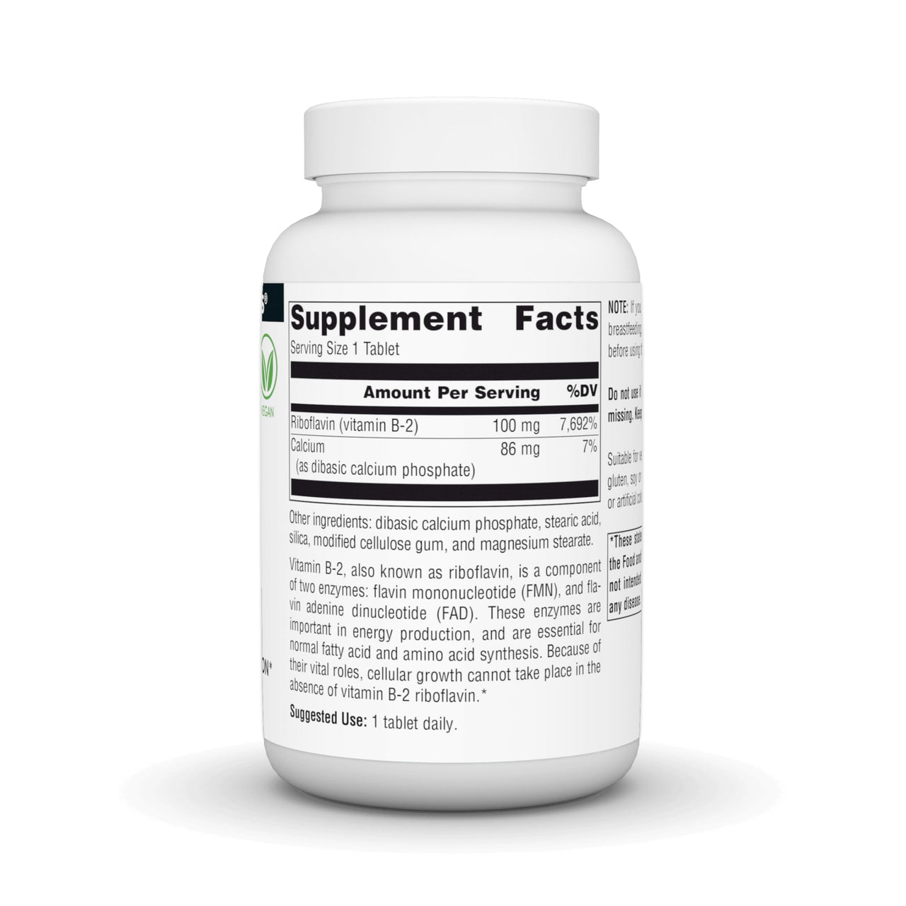 Source Naturals Vitamin B-2 Riboflavin 100 mg Supports Energy Production - 250 Tablets