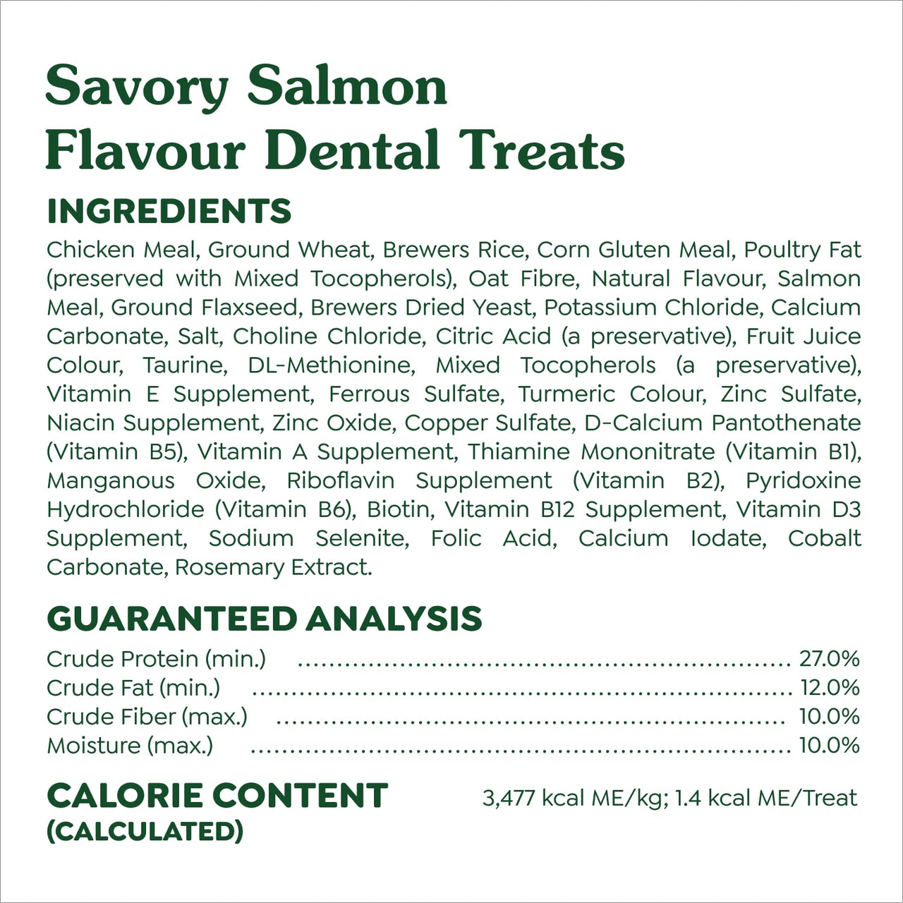 Greenies Cat Treats, Feline Veterinarian-Recommended Adult Natural Dental Cat Treats, Savory Salmon Flavor, 9.75 oz. Tub