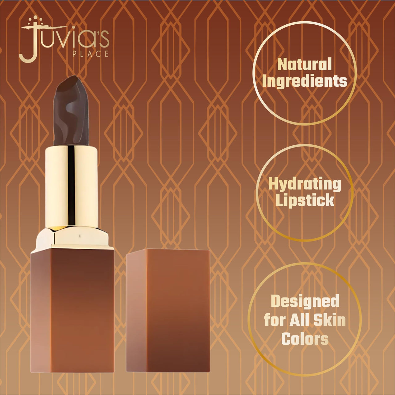 Juvia's Place Nubian Earth Matte Lipstick Sheeba - Hydrating Long-lasting Lipstick, Richly Pigmented Lip Makeup, Creamy with Matte Finish Beauty & Lip Care Product