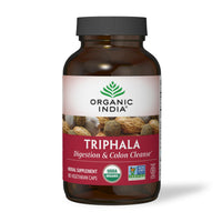 Thumbnail for ORGANIC INDIA Triphala Capsules Organic - Herbal Supplement with Amla, Bibhitaki, Haritaki, Digestion & Colon Support, Immune System Support, Adaptogen, Vegan, USDA Certified Organic - 180 Capsules