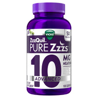 Thumbnail for ZzzQuil Pure Zzzs Advanced Melatonin Gummies, Melatonin 10mg, Sleep Aid, with Chamomile & Lavender, Melatonin Sleep Gummies, Sleep Aids for Adults, Berry Flavored, 100 Sleep Gummies