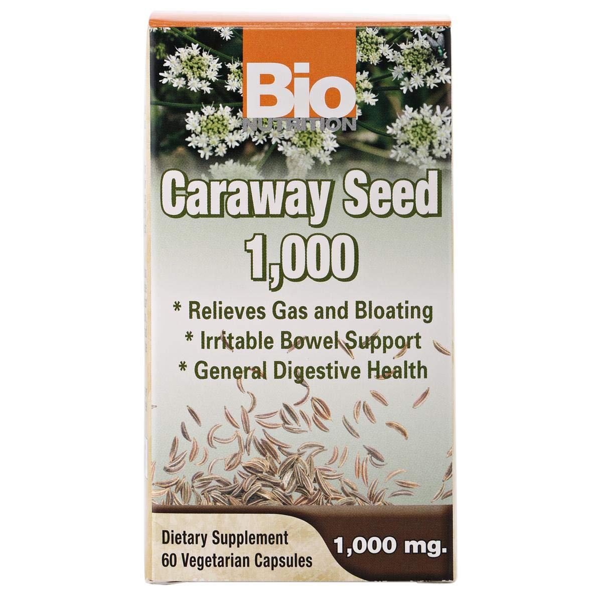 Bio Nutrition Caraway Seed 1 000 mg - 1000 mg - 60 Vegetarian Capsules