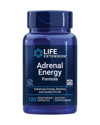 Thumbnail for Life Extension Adrenal Energy Formula, Helps inhibit The Effects of Stress, holy Basil, cordyceps, bacopa and ashwagandha, Gluten Free, Non-GMO, Vegetarian, 120 Capsules