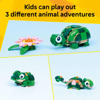 Thumbnail for LEGO Creator 3 in 1 Turtle with a Water Lily Flower Building Toy for Girls & Boys - Kids Build a Chameleon, Frog, or Turtle Toy Figure - Gift Idea for Animal Lovers, Ages 7+ - 31377