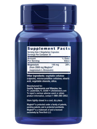 Thumbnail for Life Extension Neuro-Mag Magnesium L-Threonate, Memory Health, Quick Thinking, Cognitive Health Support, Vegetarian, Non-GMO, 90 Vegetarian Capsules (144 mg from 2000 mg Magtein magnesium L-threonate