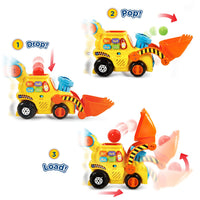 Thumbnail for VTech Pop-a-Balls Push and Pop Bulldozer, Yellow
