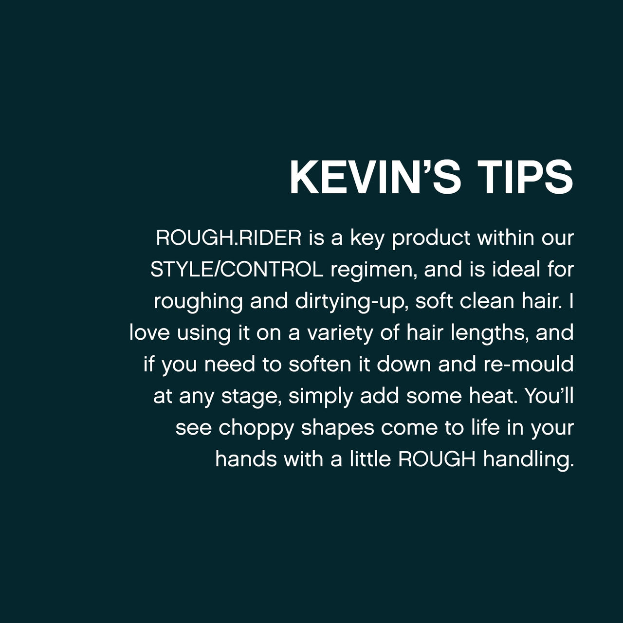 KEVIN.MURPHY ROUGH.RIDER Clay - Hair Strengthening - For All Hair Types - Moldable Styling Clay - Sulphate Free Care - 30 g / 1.1 oz