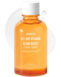 Thumbnail for JUMISO All Day Vitamin Glow Boost Facial Toner, Vitamin Daily Toner, Vitamin B,C Toner, Skin Brightening Hydrating, Glowing Toner, Naturally Radiant&Plump Skin, EO&Fragrance Free, 125ml 4.22 FL.OZ