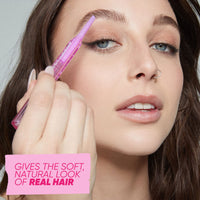 Thumbnail for Kosas Brow Pop - Longwear Eyebrow Makeup, Dual-Sided Defining Pencil with Castor Oil for Soft, Natural Look of Real Hair - Medium Brown