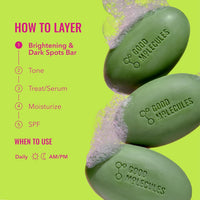 Thumbnail for Good Molecules Brightening & Dark Spots Bar - Soap Free Face and Body Bar - Tranexamic, Kojic Acids and Niacinamide to Target Dark Spots - Skin Care
