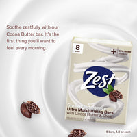 Thumbnail for Zest Bar Soap - 8 Bars - Enriched With Cocoa Butter And Shea for Ultra Moisturizing Cleansing - Leaves Your Body Feeling Silky Smooth And Deeply Moisturized