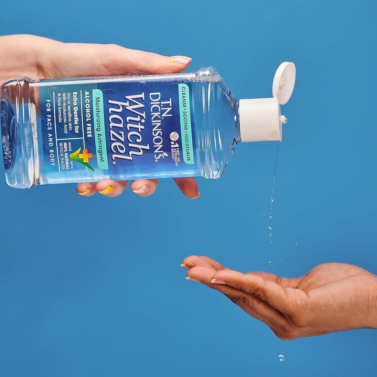 T.N. Dickinson's Witch Hazel Alcohol Free Moisturizing Astringent | 100% Natural Witch Hazel | Calms, Nourishes, Hydrates Skin | for Face & Body | 16 Fl Oz