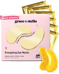 Thumbnail for grace & stella Award Winning Under Eye Mask - Birthday Gifts for Women - Gel Eye Patches for Dark Circles, Puffy Eyes, Wrinkles, Undereye Bags - Gifts for Teen Girls - Vegan (48 Pairs, Gold)