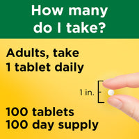 Thumbnail for Nature Made Vitamin B1 100mg, Thiamine B1 Supplement for Energy Metabolism Support, 100 Tablets, 100 Day Supply
