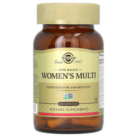 Thumbnail for Solgar One Daily Women's Multi Whole Body Support Highly Absorbable Delayed Release Vitamin for Women, Supplement for Immune, Heart, Energy, Stress, Hair Skin Nails & Reproductive Health, 60 Servings