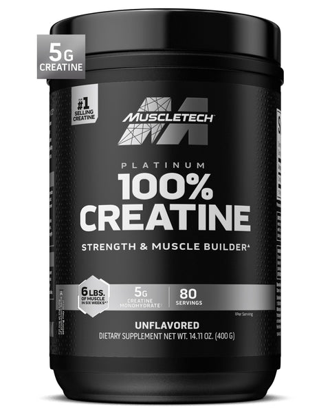 MuscleTech Essential Series Platinum 100% Creatine Unflavored 400g (14.11oz) US