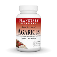 Thumbnail for Planetary Herbals Agaricus Full Spectrum 500mg, Immune & Natural Killer Cell Activator, 90 Capsules
