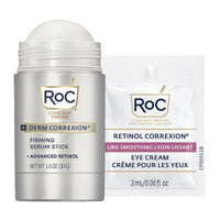 Thumbnail for RoC Derm Correxion Retinol Firming Serum Stick with Antioxidants to Visibly Tighten and Firm Wrinkles and Laugh Lines 1.0 oz plus Retinol Eye Cream Packette